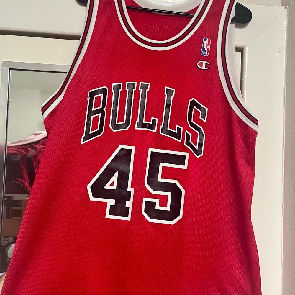 Rare Champion Jordan 45 Bulls 90’s Jersey